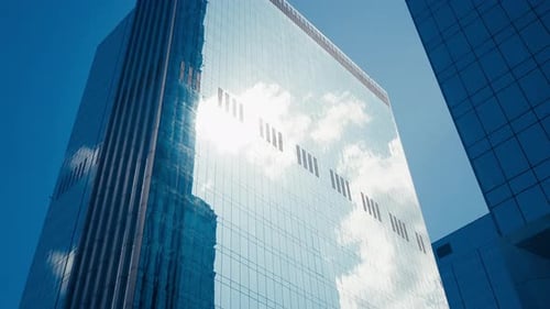 Modern Architecture in Metropolis High Office Buildings in Business Center Contemporary Buildings