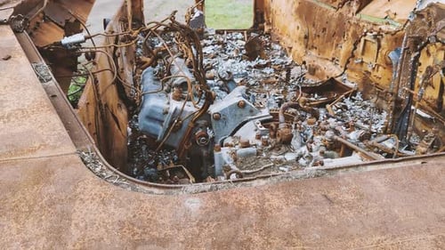 Russian Tank or Bmp Destroyed By the Ukrainian Military During the Invasion of Ukraine
