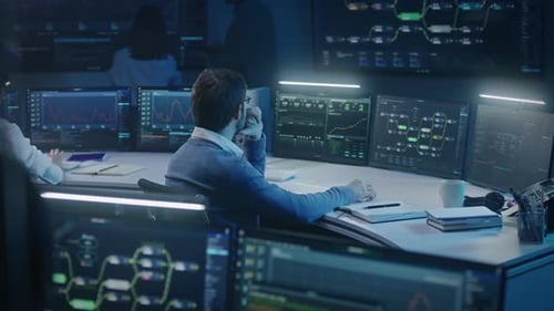 Software Engineer Works at Computer Late Night