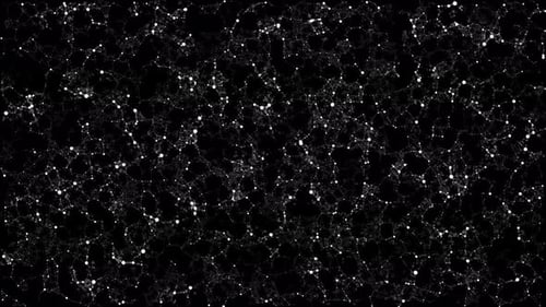 White Quantum Galaxy Particles Background