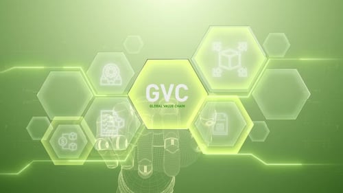 Gvc Hand touching,Digital transformation,Science and artificial intelligence,innovation