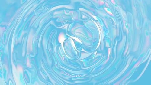 Holographic Abstract Liquid Ripples Background Loop