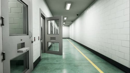 3D Cells In A Prison 4k