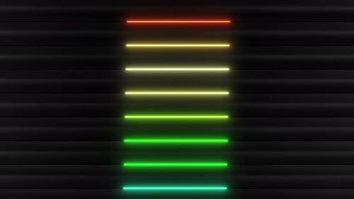 4 K Colored Neon Pattern Loop 1