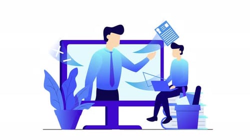 Modern Online Learning and Corporate Training Animation