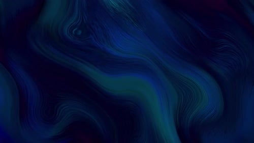 Dynamic Abstract Blue Green Fluid Waves Background
