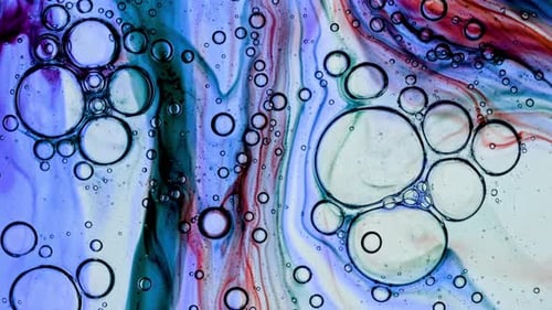 Colorful Abstract Bubbles Close Up