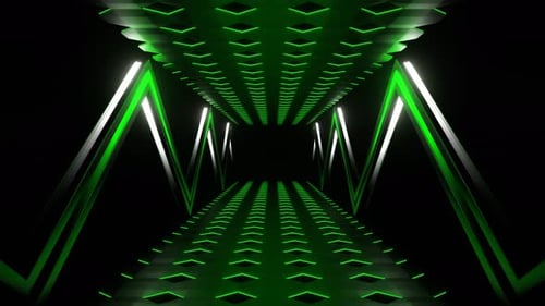 Grüner und weißer schneller futuristischer abstrakter bewegter Hintergrund Vj Loop In 4K