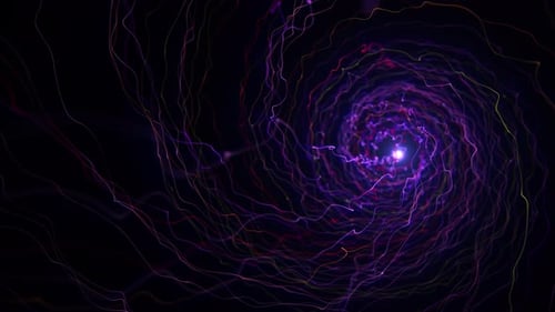 Abstract Neon Energy Vortex Loop Background