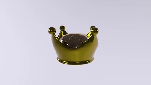 Elegantes goldenes Kronendesign