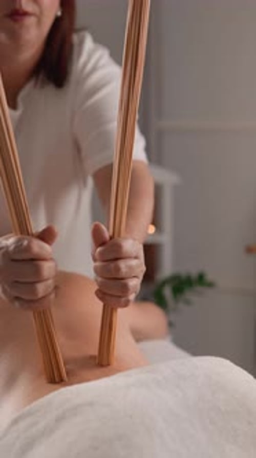 Bamboo Massage Treatment for Relaxation and Wellness