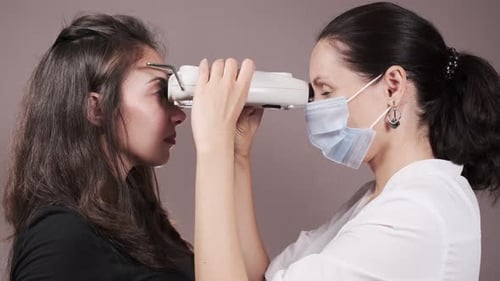 Eye Exam in Hospital Setting