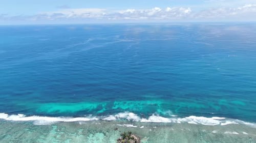 Africa Indian ocean Seychelles Anse Royale Beach Drone Shooting