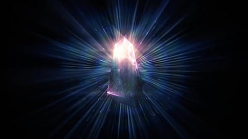 Dark Triangular Lights Animation Background
