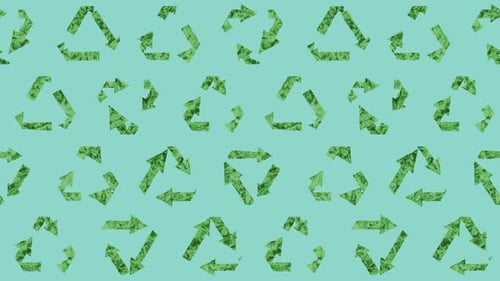 Fondo de símbolo de reciclaje de textura de papel