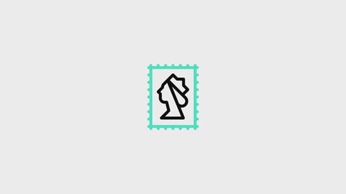 Postage Stamp Animated Icon