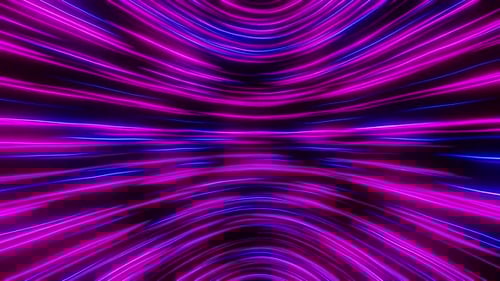 Flowing abstract neon lines. Loop animation