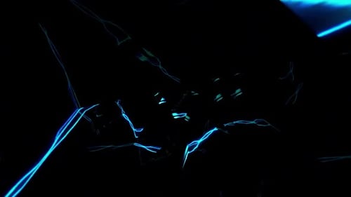 Abstraktes digitales Rendern von elektrischen Tunneln