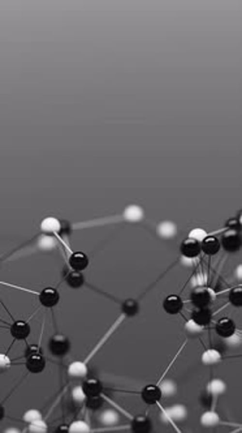 Abstract Connecting Technology Network Nodes Loop Background