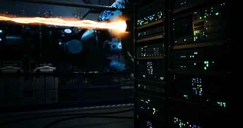 Advanced Technology in a High Tech Data Center During a System Upgrade