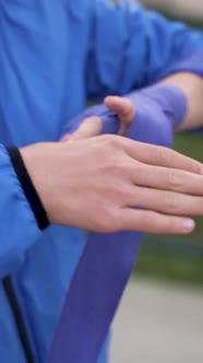 Vertical Video Sunrise Boxercise Intense Outdoor Boxing Workout at Dawn ...