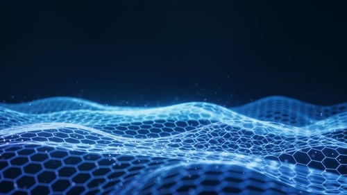 Digital hexagonal background