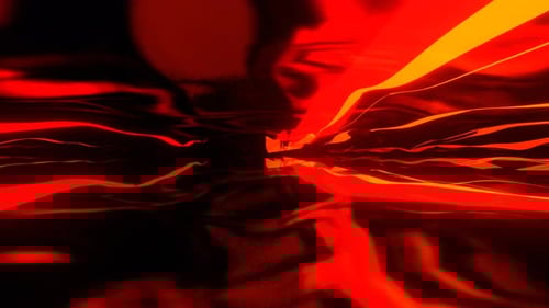 Orange And Red Fantasy Area With Neon Waves Background Vj Loop In 4K