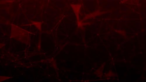 Abstract Red Plexus Network Digital Background Loop