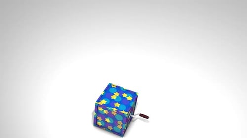 Animated Jack-in-the-Box with Jester Clown Pop Up