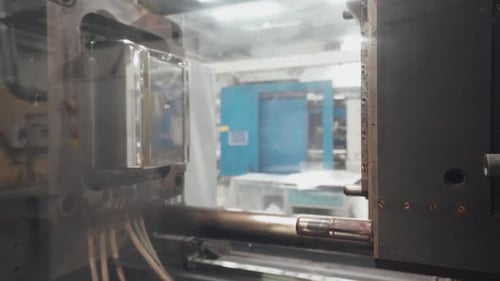 Manufacture of Household Appliances Automated Machine Produces Plastic Molds Cnc Press