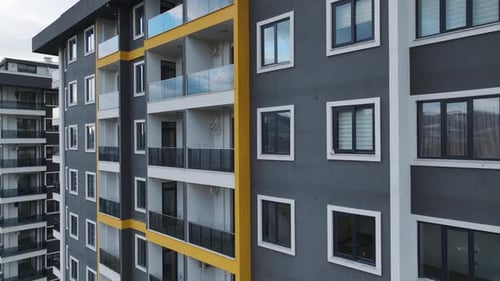 Aerial View of Modern Urban Building Architecture