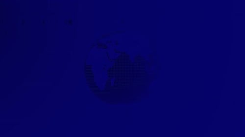 Animated Digital Globe for Technology and Corporate Presentations