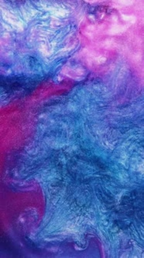 Swirling Blue, Purple, and Pink Abstract Liquid
