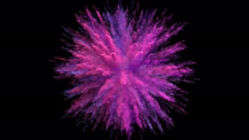 Dynamic Colorful Powder Explosion Reveal