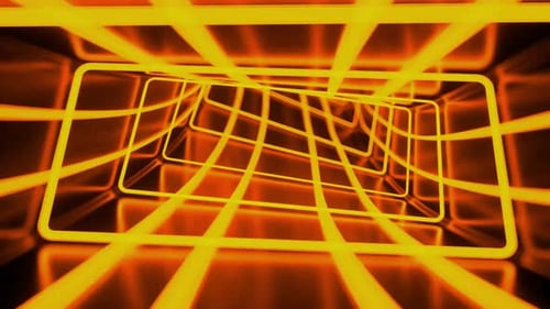 Futuristic Particle Tunnel Flow