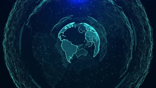 Global Network Connection Big Data Social Network Global Computer Networks Internet Technology