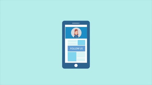 Profil de réseau social sur smartphone