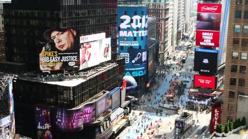 New York City - May 20: of Times Square Traffic At