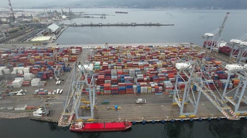 Container Port and Harbor Cranes