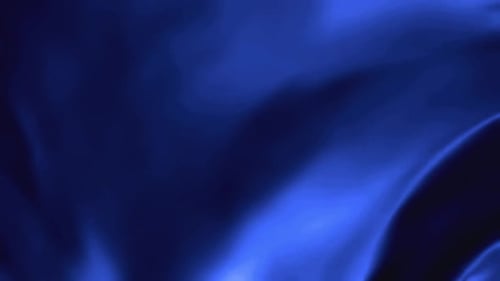 Abstract Blue Flowing Fabric Loop Background