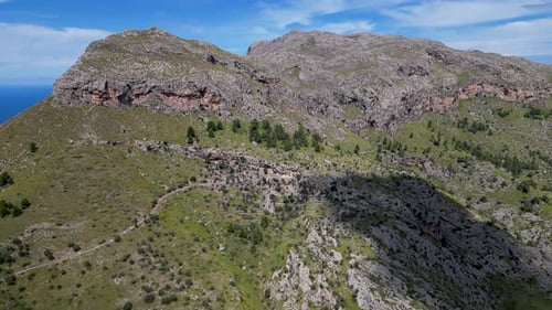 Cliffs in Mallorca Island, Spain.