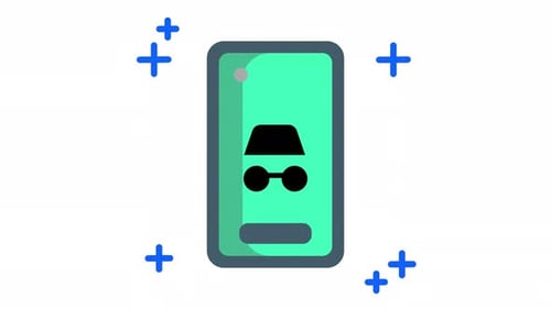 Animated Smartphone Icon with Rotating Fitness Symbols