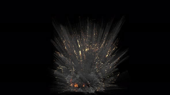 Huge Explosion with trails, transparent background, Bugs Motion ...