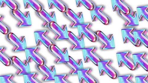 Neon Abstract Arrows Rotating Seamless Background