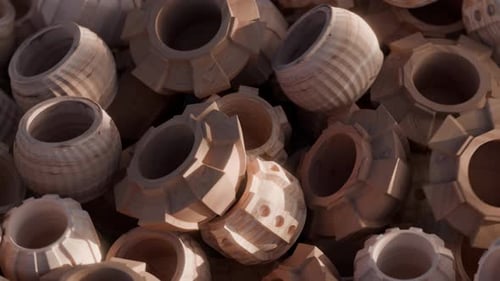 Vases Loop 3D Morph Animation