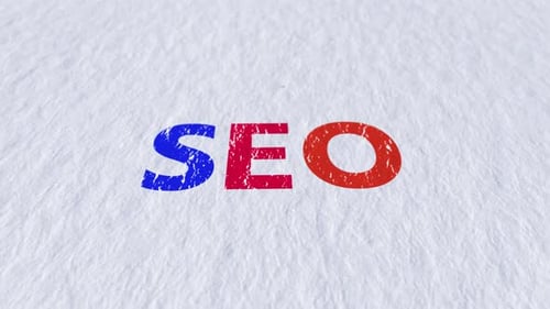 Animation de texte SEO colorée