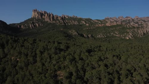 Montserrat Mountain in Catalonia, Spain.