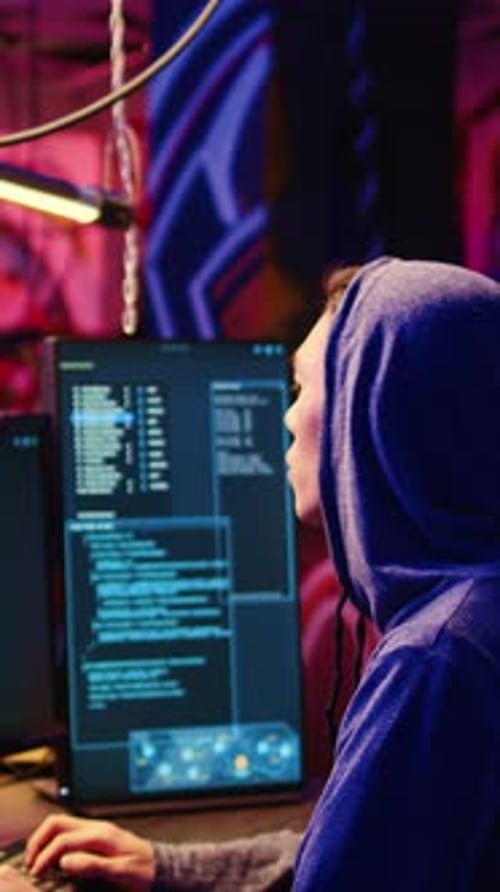 Vertical Video Hackers Developing Zero Day Exploit
