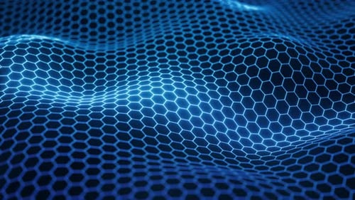 Digital hexagonal graphic