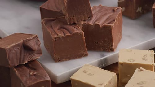 Assortment of Fudge, Close Up Assorted